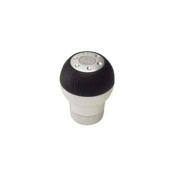 Gear Knob alu/black Round