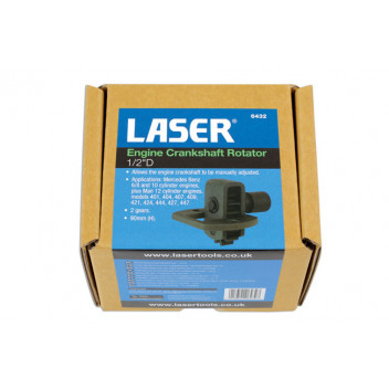 LASER Engine Crankshaft Rotator - 1/2D"