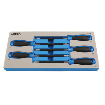 LASER E-Socket Flexi Driver Set 5pc