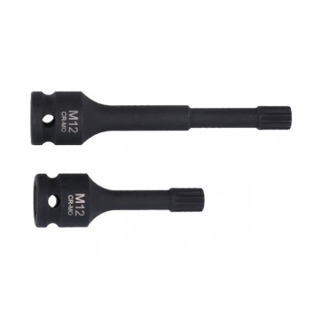 LASER Triple Square Impact Bit Socket Set M12 1/2D"