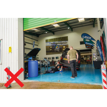 LASER Plastic Folding Safety Barrier