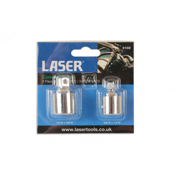 LASER Convertor Set - 1/2>3/8 & 3/8>1/4 2pc