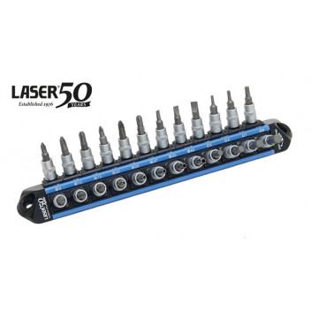 LASER LocSoc Bit Socket Set 1/4D - 24pc - 50th Anniversary"