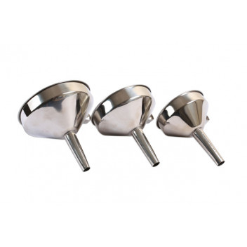 LASER Stainless Steel Funnel Set 3 pc Metal