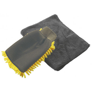 CONNECT Microfibre Wash Mitt 2pc