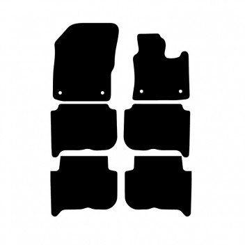 Carpet Mat Set Vw touran 2005-2007 oval clips (6pcs)