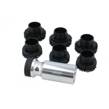 LASER HGV Stud & Hub Cleaning Kit 7pc