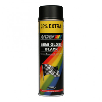 Motip Satin Black Paint 500ml