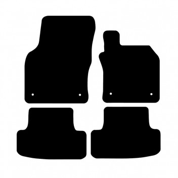Carpet Mat Set AUDI Q2 2016>  (4 PIECE + 4 CLIPS)
