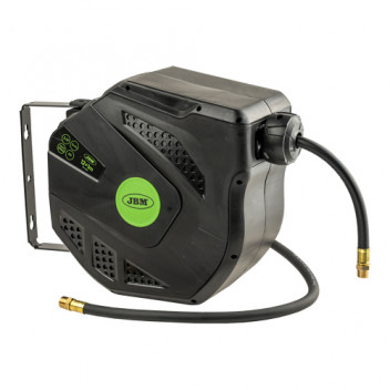12+1M Air Hose Reel With Retractable - Green