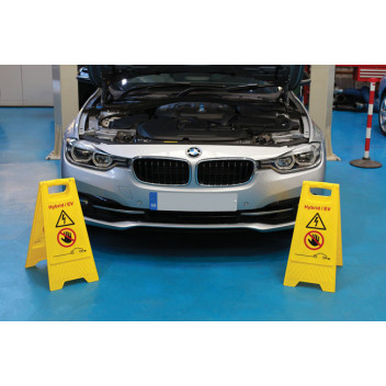 LASER EV/Hybrid Floor Warning Signs 2pc