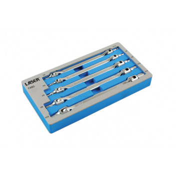 LASER Double Ended Flexible Hex Bit Set 5pc