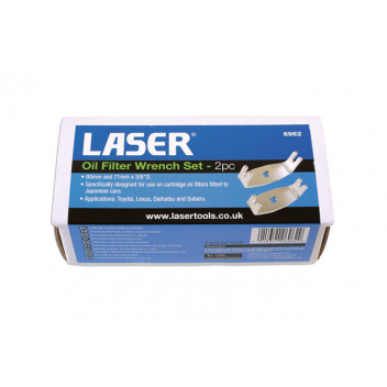 LASER Oil Filter Wrench Set 2pc