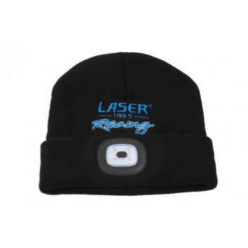 LASER BF Laser Tools Racing Beanie Hat with Rechargeable Lam