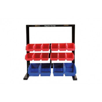 CONNECT 16 Storage Bin System c/w Magnetic Bar For Tool Stor