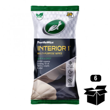 Turtlewax Interior Wipes 24pk Multi purpose
