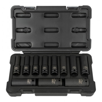 11 Piece 1/2 12-Point Impact Socket Set"