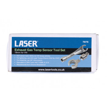 LASER Exhaust Gas Temp Senser Tool Set 19mm - for VAG