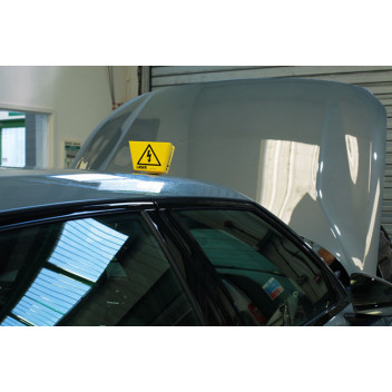 LASER Hybrid /EV Warning Sign 2pc Set
