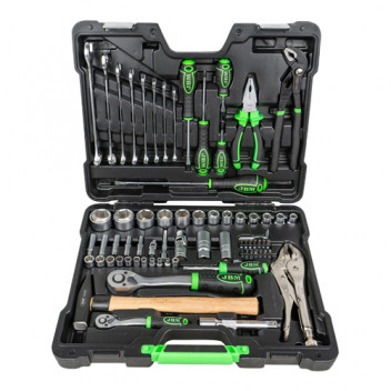 72 Pieces Hex Socket Set - Zinc Finish