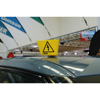 LASER Hybrid /EV Warning Sign 2pc Set