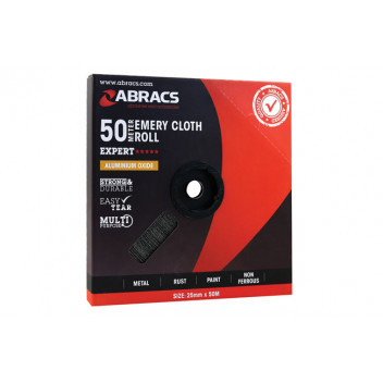 CONNECT Abracs Emery Roll 25mm x 50m x P60  - Box 1