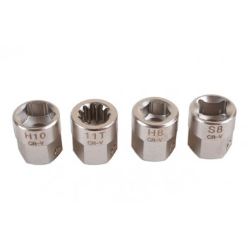 LASER Brake Caliper Socket Set 4pc - HGV