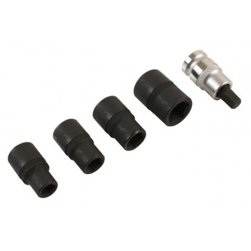 LASER Pentagon Socket And Bit Set 1/2D (5)"