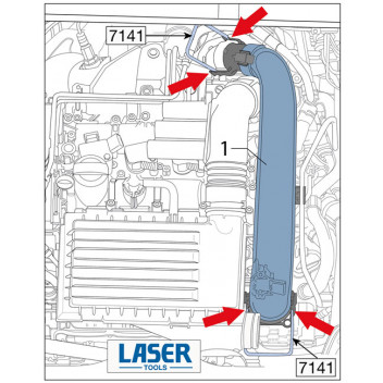 LASER Intake Manifold Pipe Release Tool - VAG 2pc