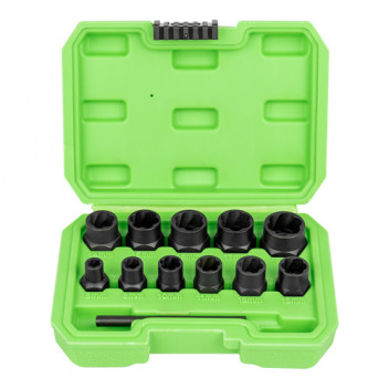 Set Of 6 3/8 Twist Sockets For Removal Of Safety Screw/Nuts"