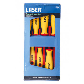 LASER Screwdriver Set - VDE 7pc