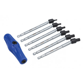 LASER UNIVERSAL JOINT SPLINE BIT SET 6PC