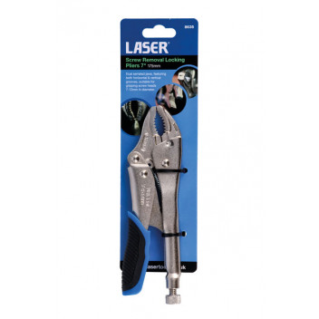 LASER Screw Removal Locking Pliers 7 - 175mm"