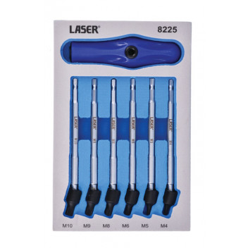 LASER UNIVERSAL JOINT SPLINE BIT SET 6PC