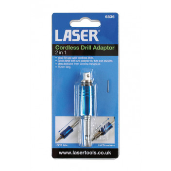 LASER Cordless Drill  Adaptor 2 in 1