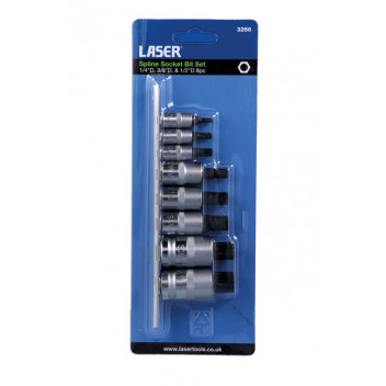 LASER Spline Bit Set - 8pc