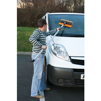 LASER Wash Brush With 1.8m - 3.2m Extending (Flow Through)