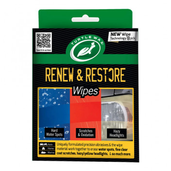 Renew & Restore Wipes 8pk Turtle Wax
