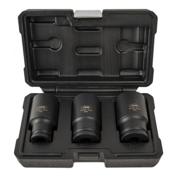 3 PIECE 1/2 XZN IMPACT SOCKET SET"