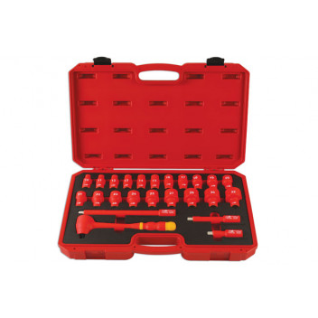 LASER Insulated Socket Set 1/2D 24pc"