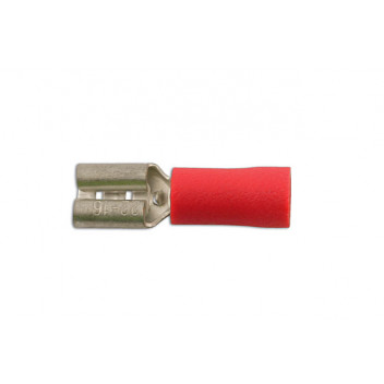 CONNECT Red Female Push-On 4.8mm Pk 100