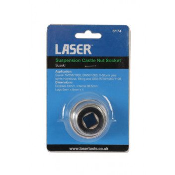 LASER Suspension Castle Nut Socket - Suzuki