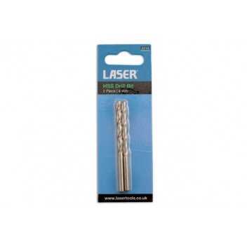 LASER HSS Drill Bit - 4.0mm 2pc