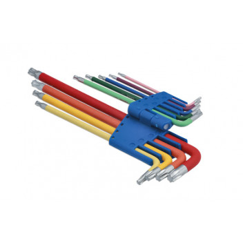 LASER Colour Coded Star Key Set - Ball End 9pc
