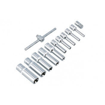 LASER Deep E-Socket Set 1/4 & 3/8"D 12pc"