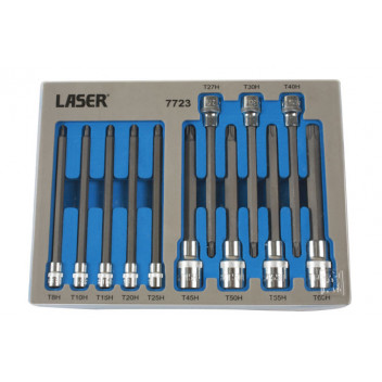 LASER Tamperproof Torx Set 135mm Long 12pcs