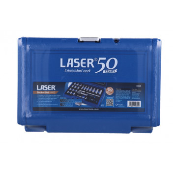 LASER Socket Set 1/4D - 23pc - 50th Anniversary"