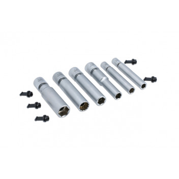LASER Swivel Spark & Glow Plug Socket Set 1/4D