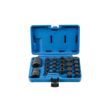 LASER Socket & Bit Set 3/4D & 1"D 24pc"