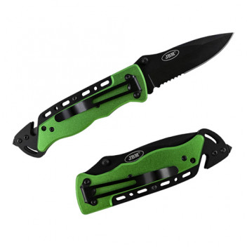 Folding Knife With Seatbelt Cutter & Window Breaking Hammer